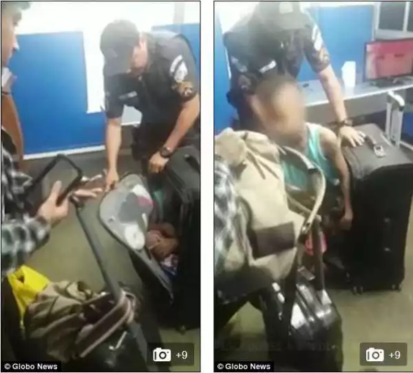 Police Officers Found A Boy In A Woman’s Suitcase At Brazilian Airport 